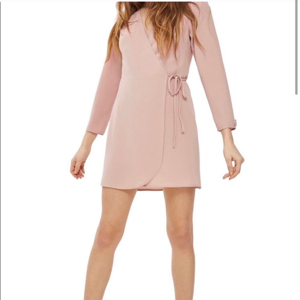 TopShop ruffle wrap dress